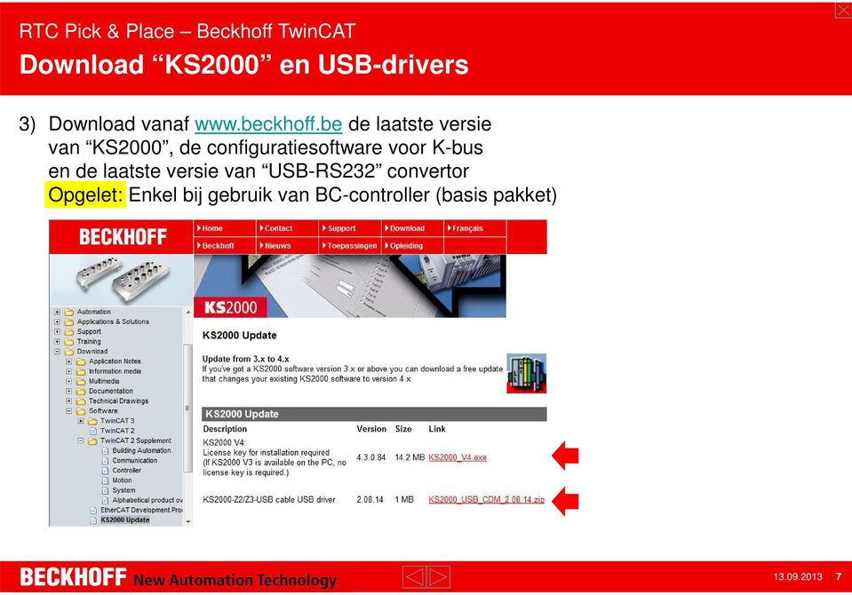 K-bus en de laatste versie van USB-RS232 convertor Opgelet: