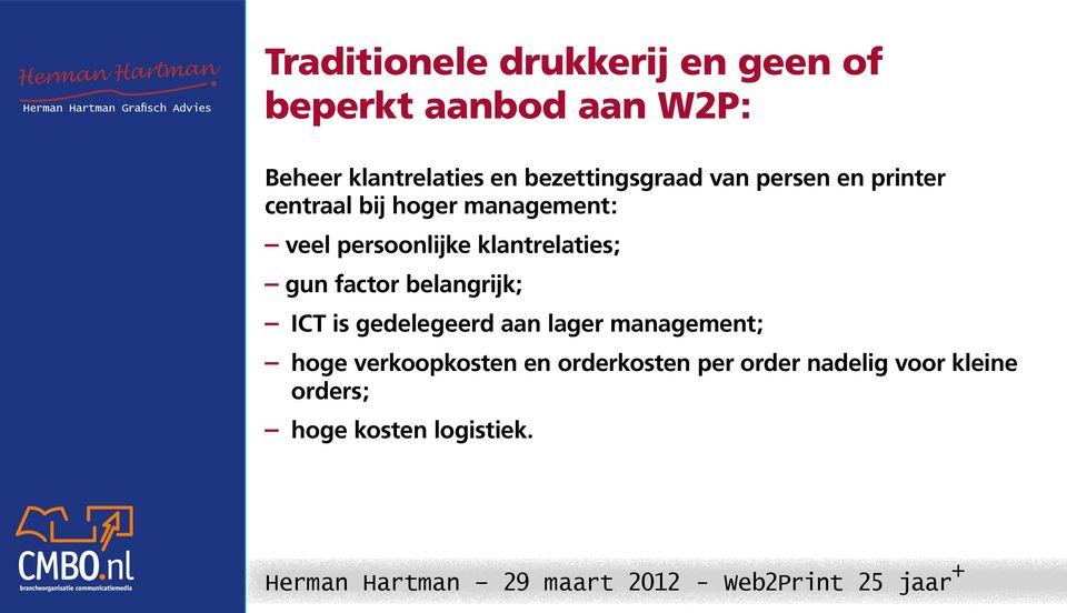 persoonlijke klantrelaties; gun factor belangrijk; ICT is gedelegeerd aan lager