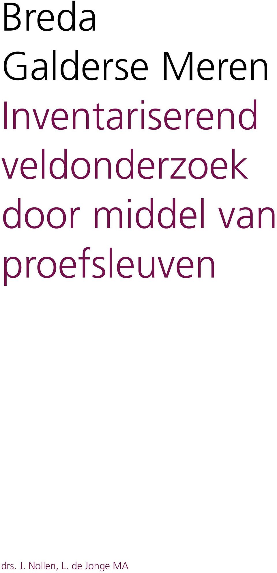 veldonderzoek door middel