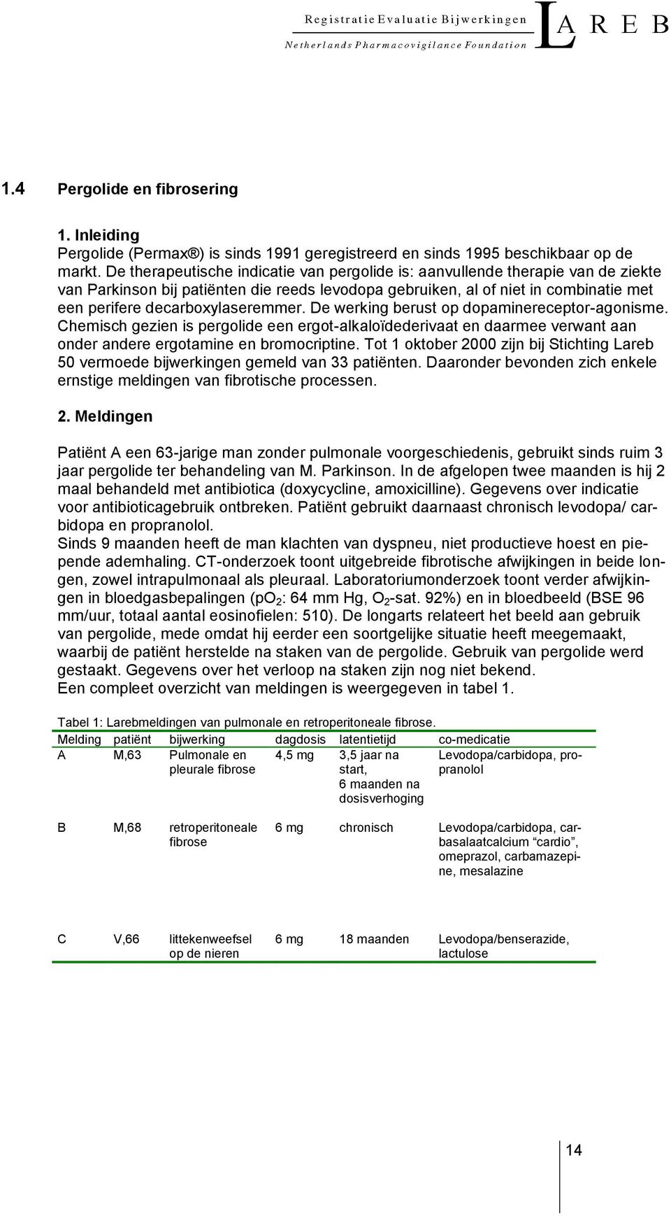 decarboxylaseremmer. De werking berust op dopaminereceptor-agonisme. Chemisch gezien is pergolide een ergot-alkaloïdederivaat en daarmee verwant aan onder andere ergotamine en bromocriptine.