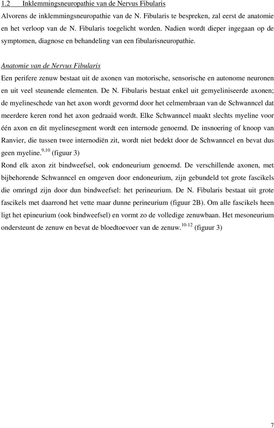 Anatomie van de Nervus Fibularis Een perifere zenuw bestaat uit de axonen van motorische, sensorische en autonome neuronen en uit veel steunende elementen. De N.