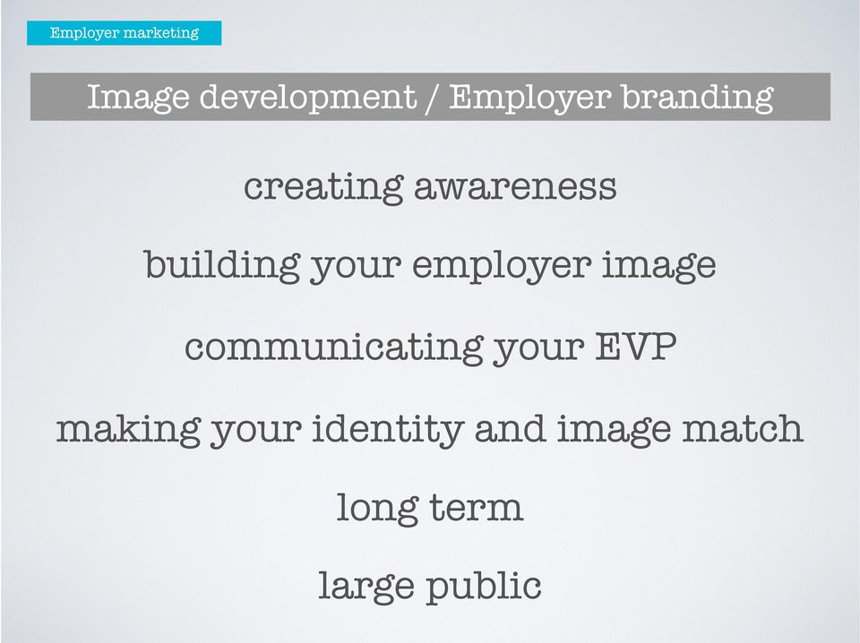 your employer image communicating your EVP