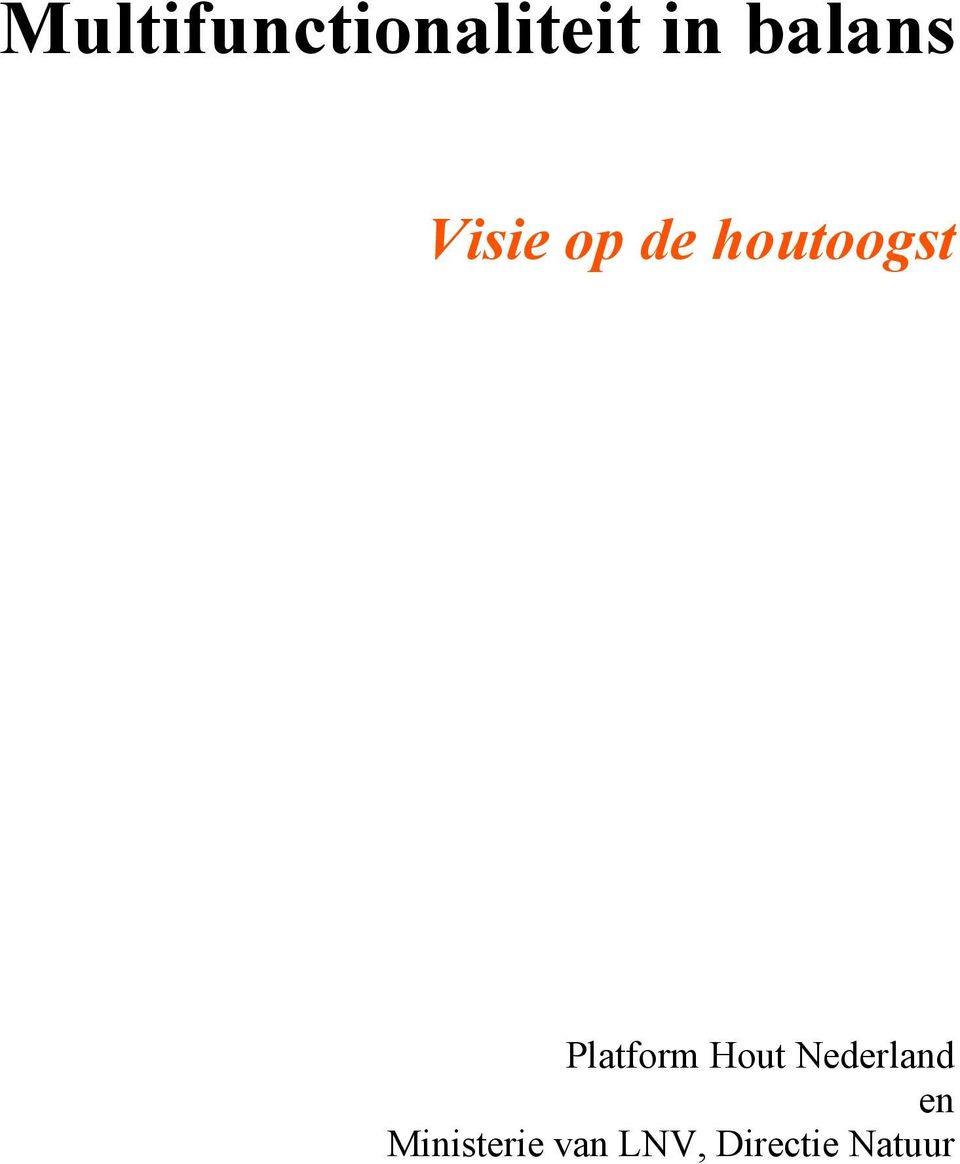 Platform Hout Nederland en