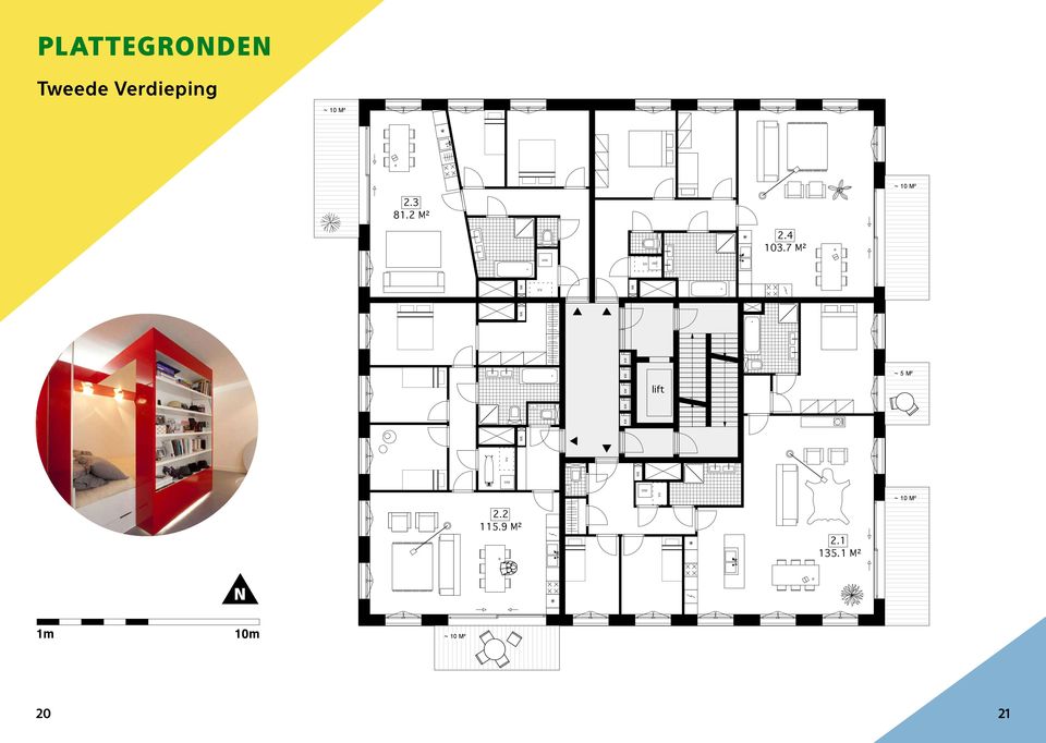 7 M² 13 P14 P15 P16 TECH RUIMTE KM KM KM KM