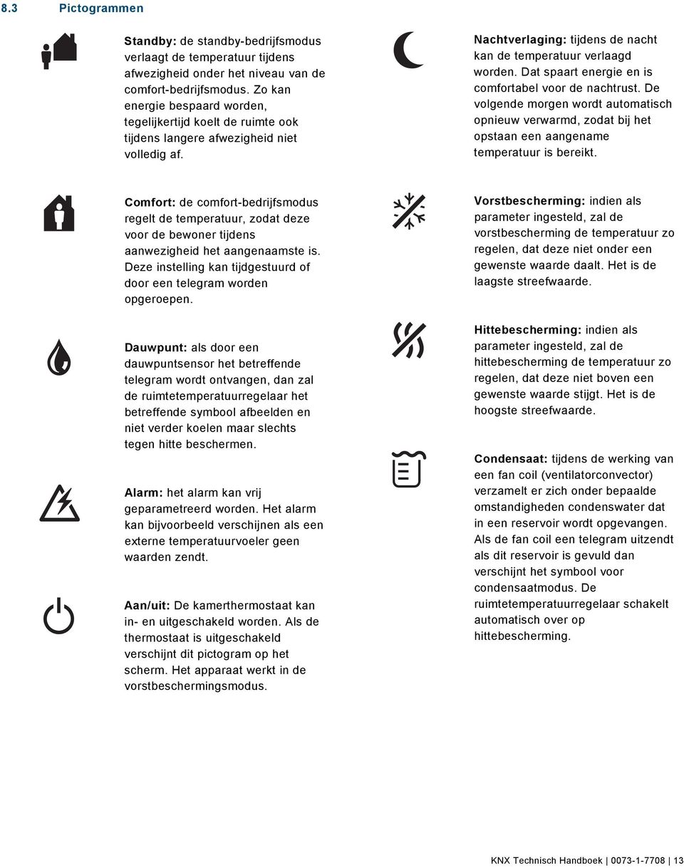 Dat spaart energie en is comfortabel voor de nachtrust. De volgende morgen wordt automatisch opnieuw verwarmd, zodat bij het opstaan een aangename temperatuur is bereikt.