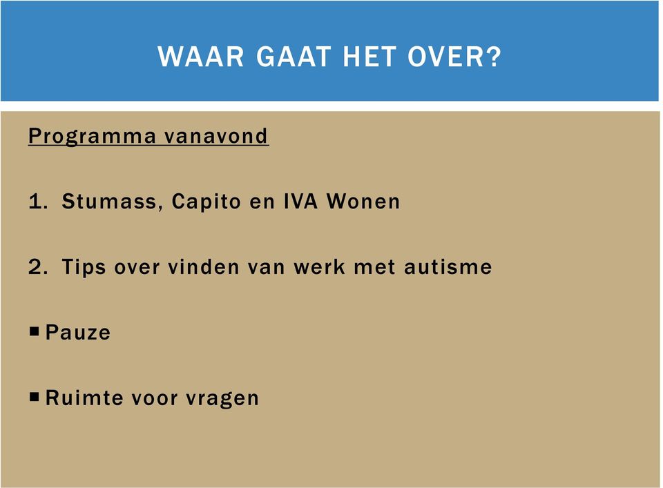 Stumass, Capito en IVA Wonen 2.