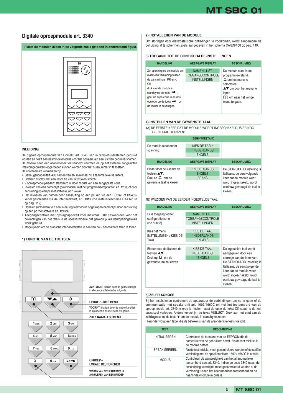 ) TOEGANG TOT DE CONFIGURATIE-INSTELLINGEN Zet spanning op de module en maak een verbinding tussen de aansluitingen PR en -.