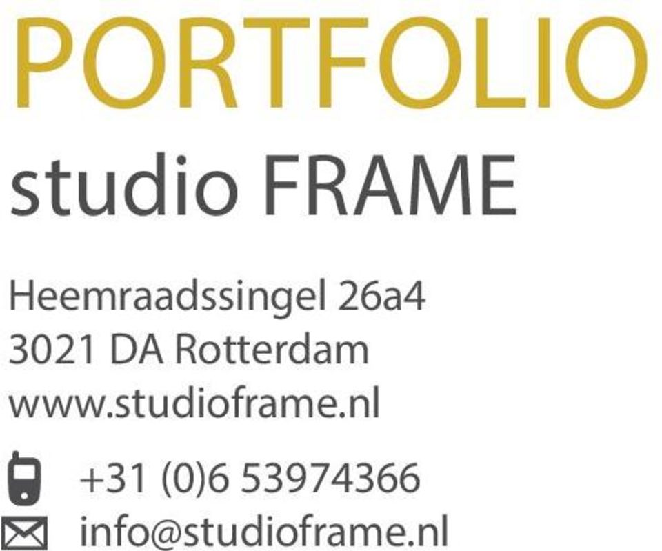 Rotterdam www.studioframe.