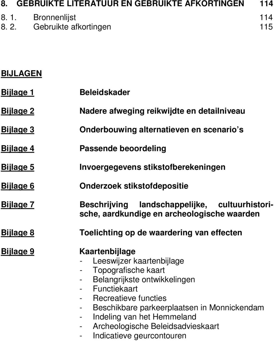 s Passende beoordeling Invoergegevens stikstofberekeningen Onderzoek stikstofdepositie Bijlage 7 Beschrijving landschappelijke, cultuurhistorische, aardkundige en archeologische waarden Bijlage 8