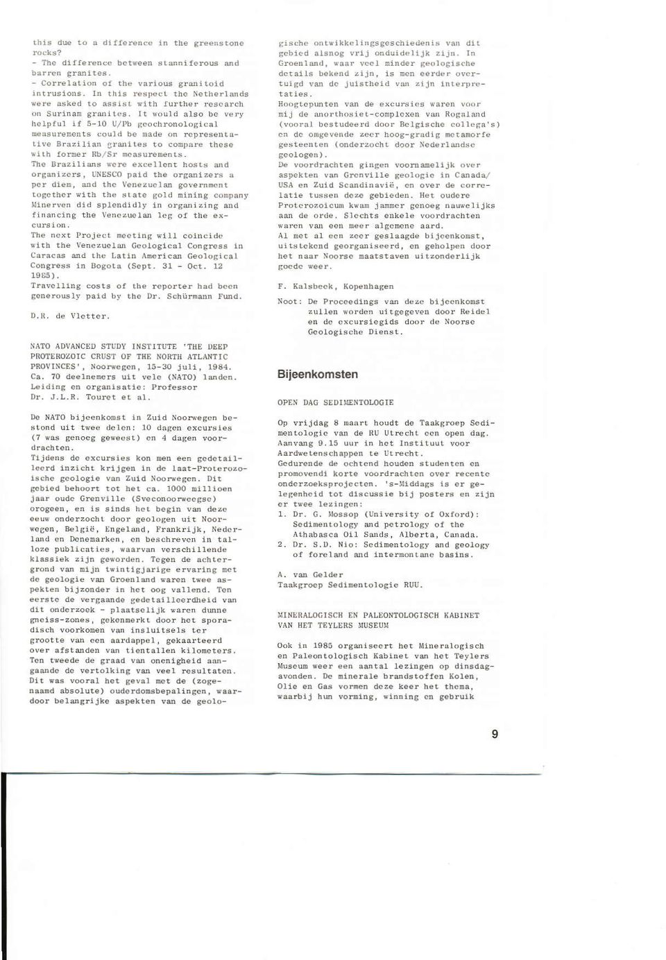 e kvu jamncr setoeg Auu{er ijks am de orrre, srcchts nk 1e voordrachren rhe ocxt rroje( r Gcorogi.ar consrese 1! corgress in aoso!a (scpt. 3r oct. 1? br rh. Dr. s.bn.