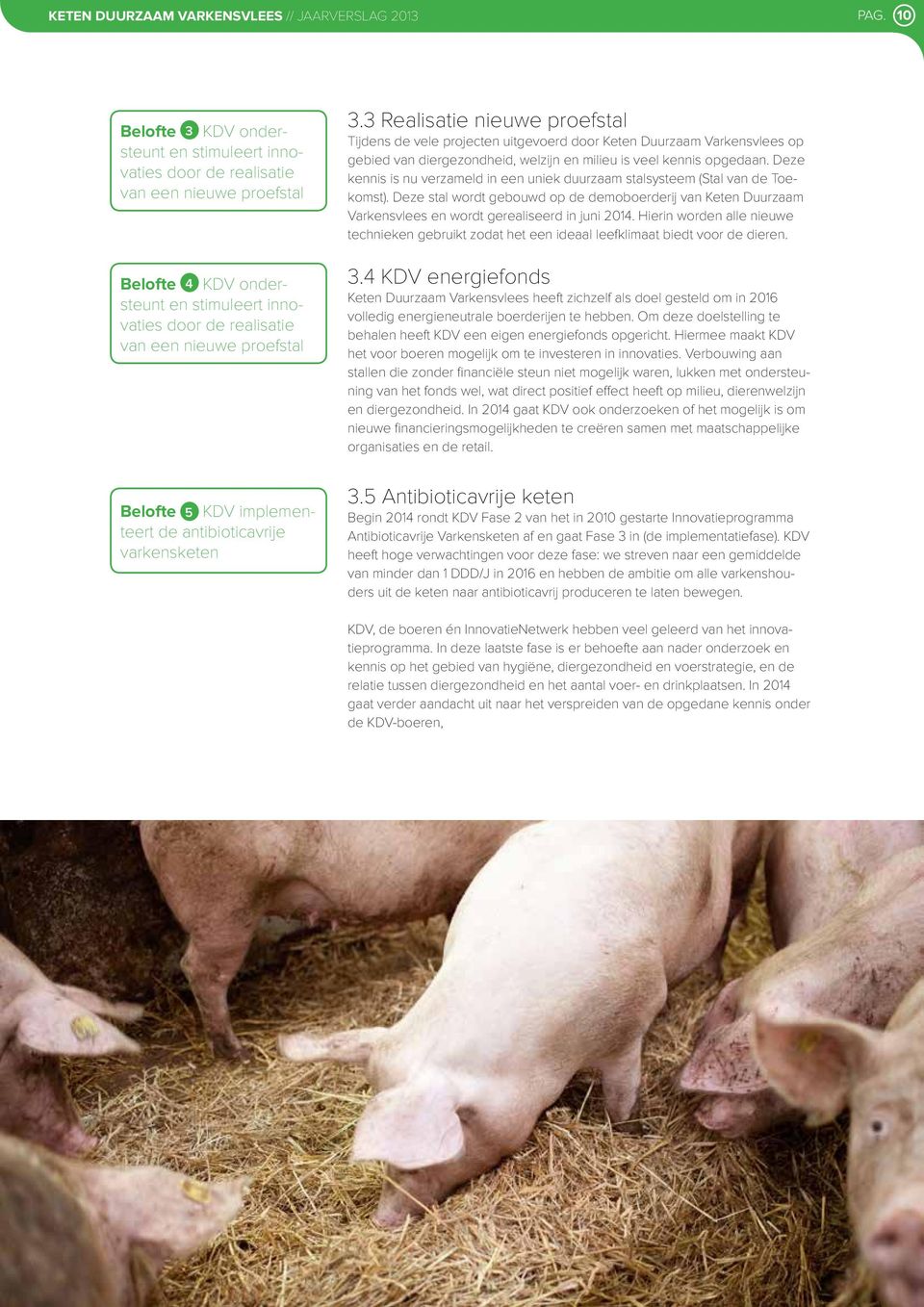 Belofte 5 KDV implementeert de antibioticavrije varkensketen 3.