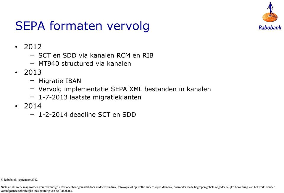 Vervolg implementatie SEPA XML bestanden in kanalen