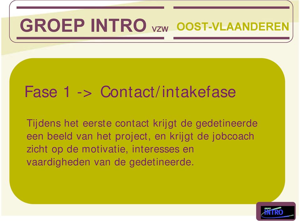 project, en krijgt de jobcoach zicht op de