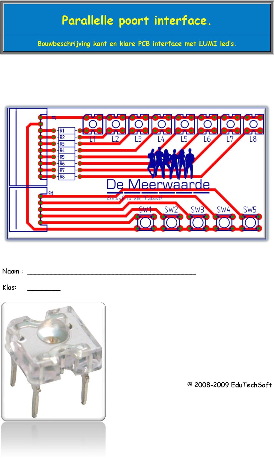 PCB interface met LUMI led s.