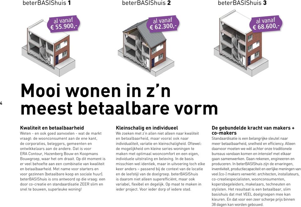 3D-basis_3-laags_plat 4 Mooi wonen in z n meest betaalbare vorm Kwaliteit en betaalbaarheid Weten - en ook goed aanvoelen - wat de markt vraagt: de woonconsument aan de ene kant, de corporaties,