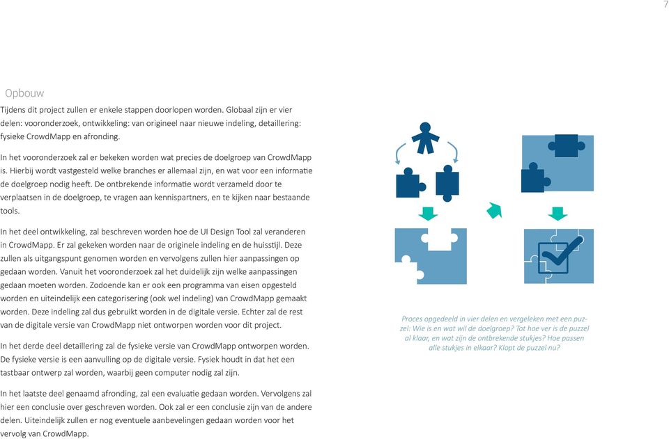 In het vooronderzoek zal er bekeken worden wat precies de doelgroep van CrowdMapp is. Hierbij wordt vastgesteld welke branches er allemaal zijn, en wat voor een informatie de doelgroep nodig heeft.