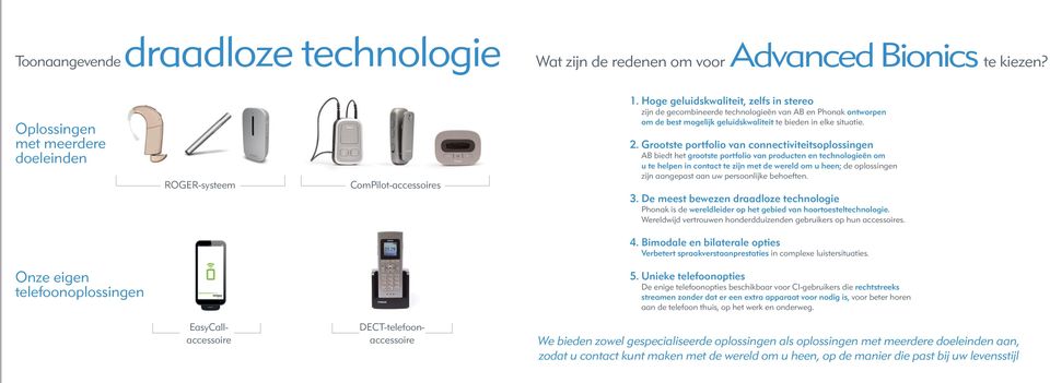 Grootste portfolio van connectiviteitsoplossingen AB biedt het grootste portfolio van producten en technologieën om u te helpen in contact te zijn met de wereld om u heen; de oplossingen zijn