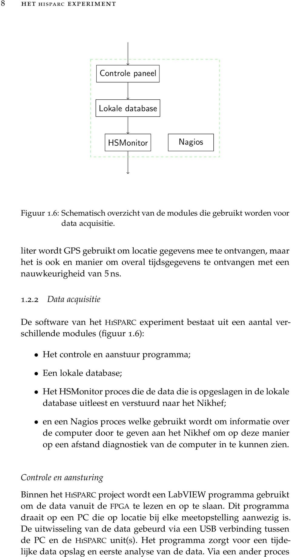 2 Data acquisitie De software van het HiSPARC experiment bestaat uit een aantal verschillende modules (figuur 1.