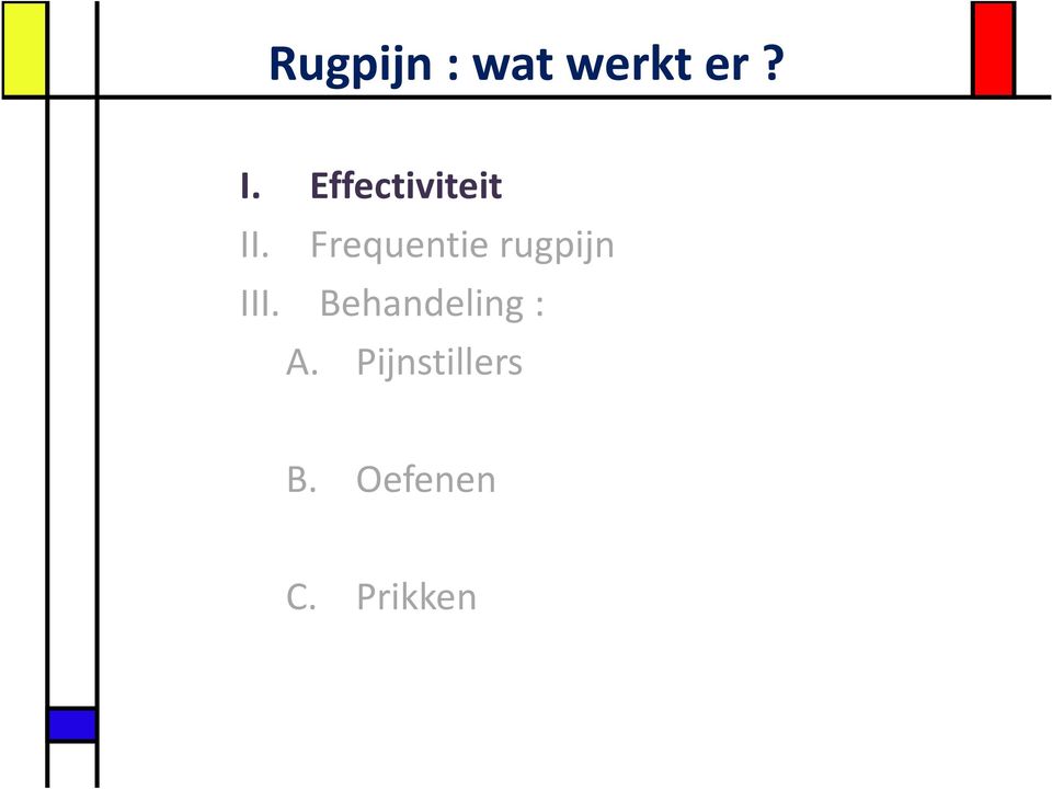 Frequentie rugpijn III.