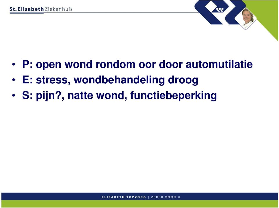 wondbehandeling droog S: