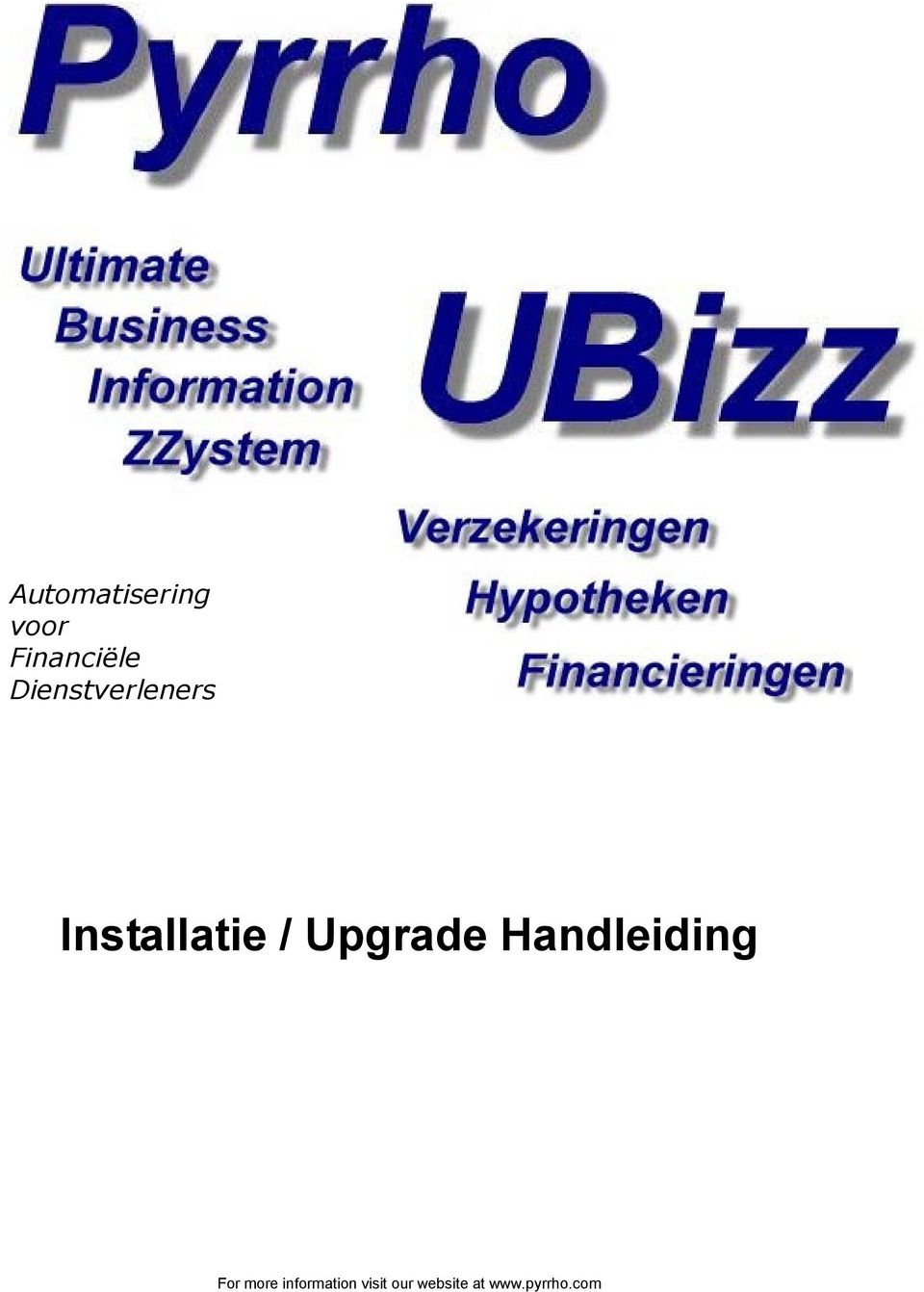 Upgrade Handleiding For more