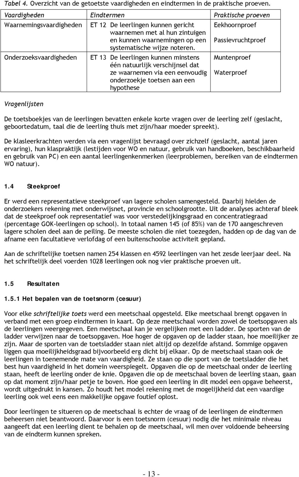 systematische wijze noteren.