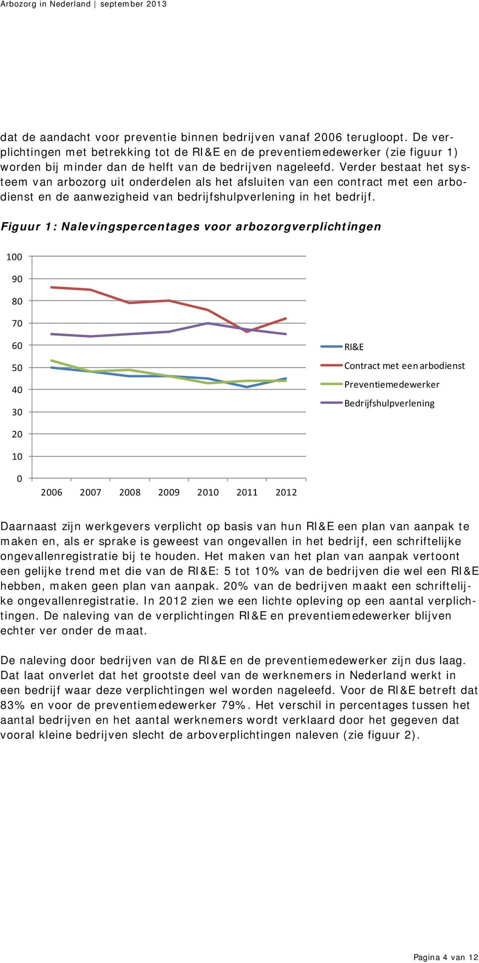 Verder bestaat het systeem van arbozorg uit onderdelen als het afsluiten van een contract met een arbodienst en de aanwezigheid van bedrijfshulpverlening in het bedrijf.