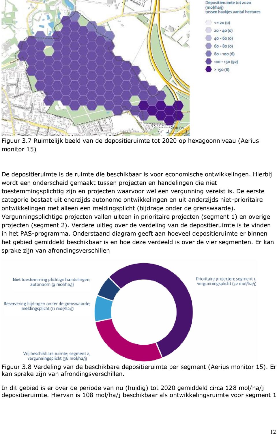 De eerste categorie bestaat uit enerzijds autonome ontwikkelingen en uit anderzijds niet-prioritaire ontwikkelingen met alleen een meldingsplicht (bijdrage onder de grenswaarde).