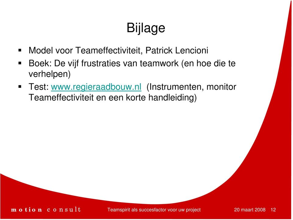 nl (Instrumenten, monitor Teameffectiviteit en een korte handleiding) m o