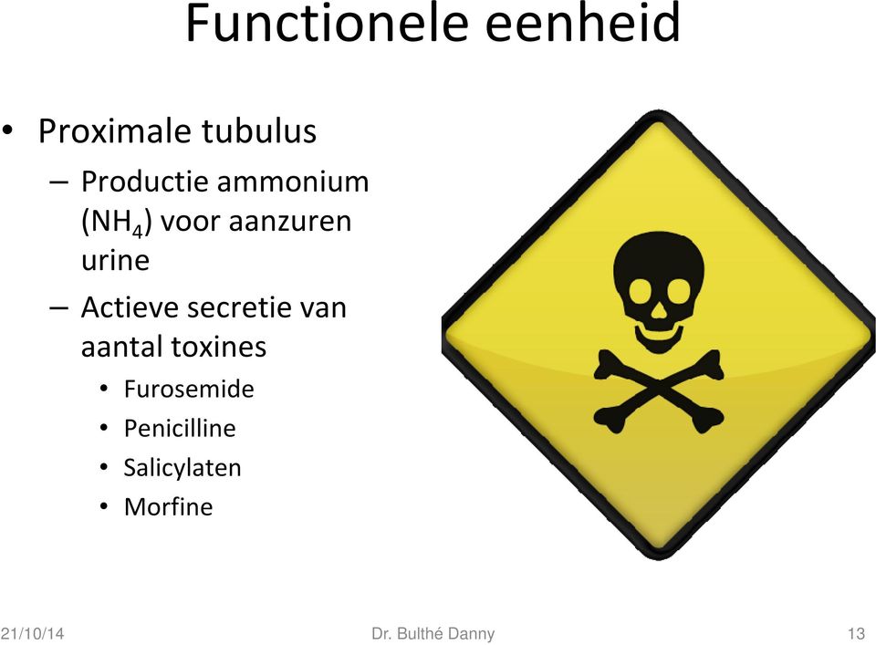 secretie van aantal toxines Furosemide