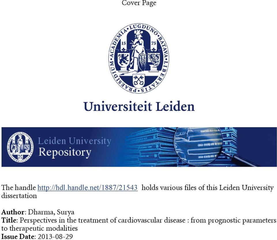 net/1887/21543 holds various files of this Leiden University