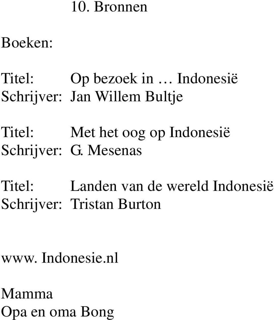 Indonesië Schrijver: G.