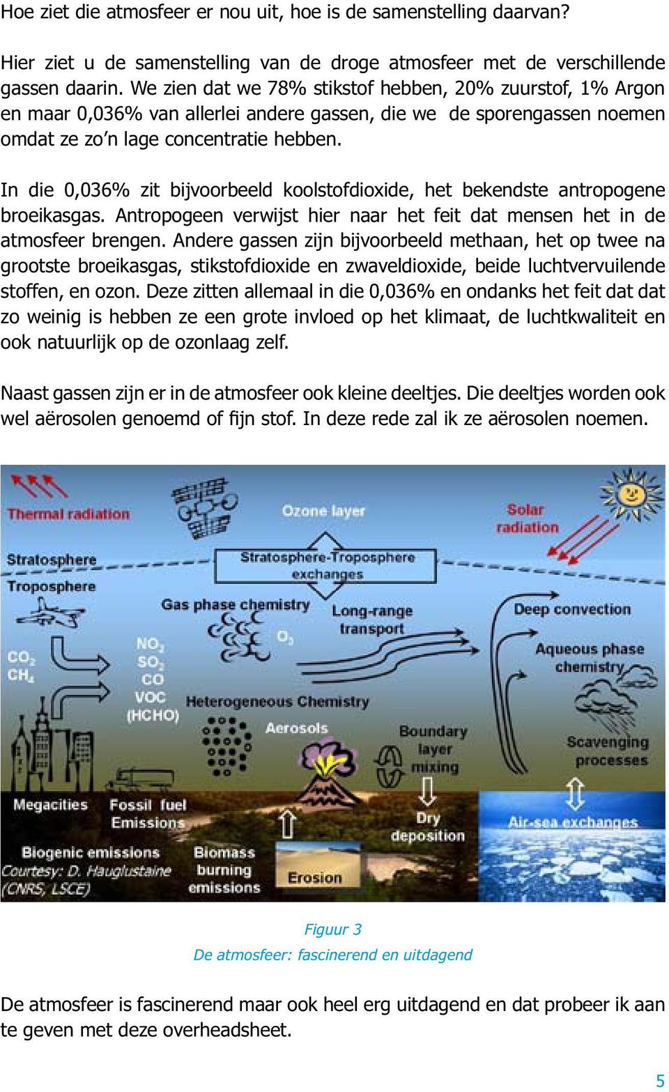 In die 0,036% zit bijvoorbeeld koolstofdioxide, het bekendste antropogene broeikasgas. Antropogeen verwijst hier naar het feit dat mensen het in de atmosfeer brengen.