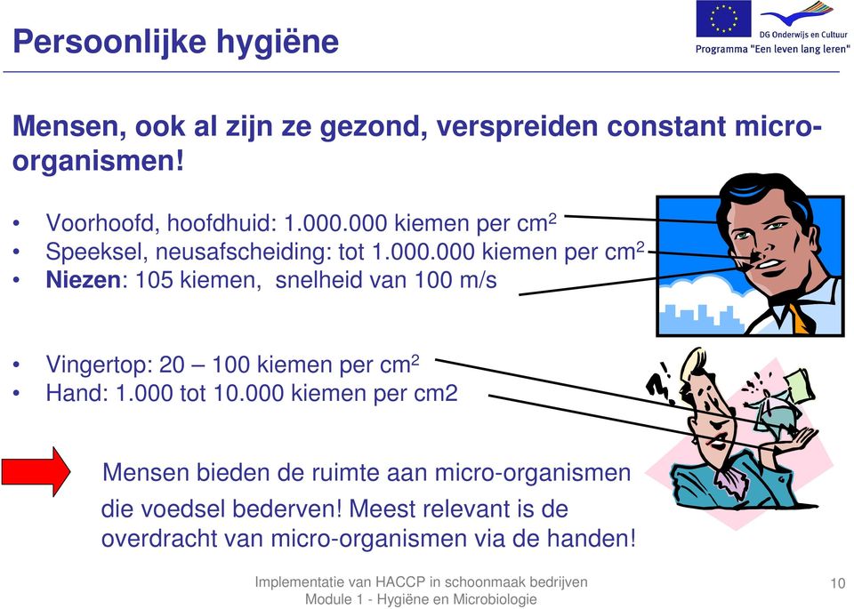 000 kiemen per cm 2 Speeksel, neusafscheiding: tot 1.000.000 kiemen per cm 2 Niezen: 105 kiemen, snelheid van 100 m/s Vingertop: 20 100 kiemen per cm 2 Hand: 1.