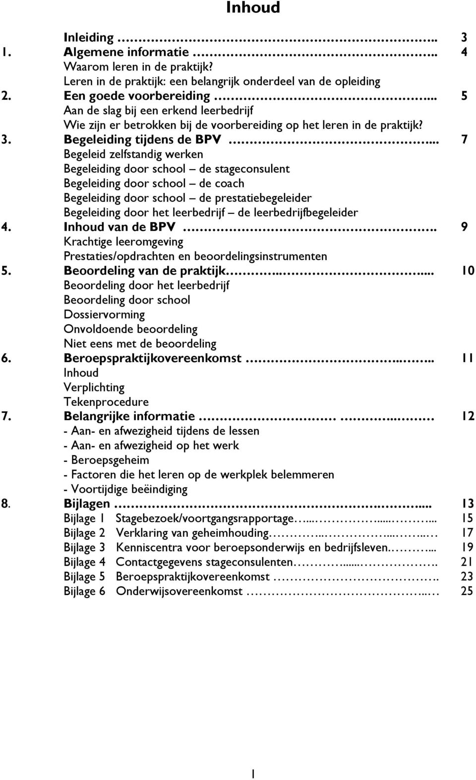 .. 7 Begeleid zelfstandig werken Begeleiding door school de stageconsulent Begeleiding door school de coach Begeleiding door school de prestatiebegeleider Begeleiding door het leerbedrijf de