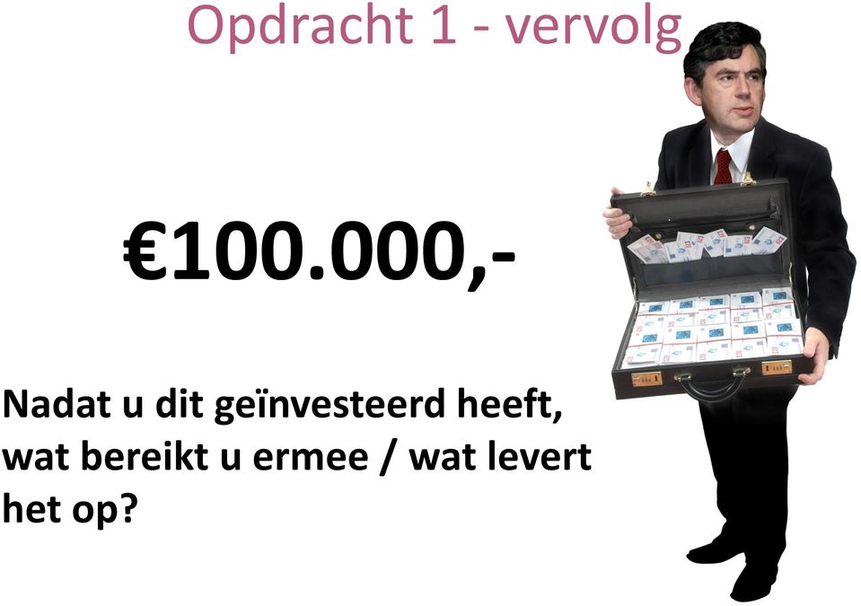 geïnvesteerd heeft, wat