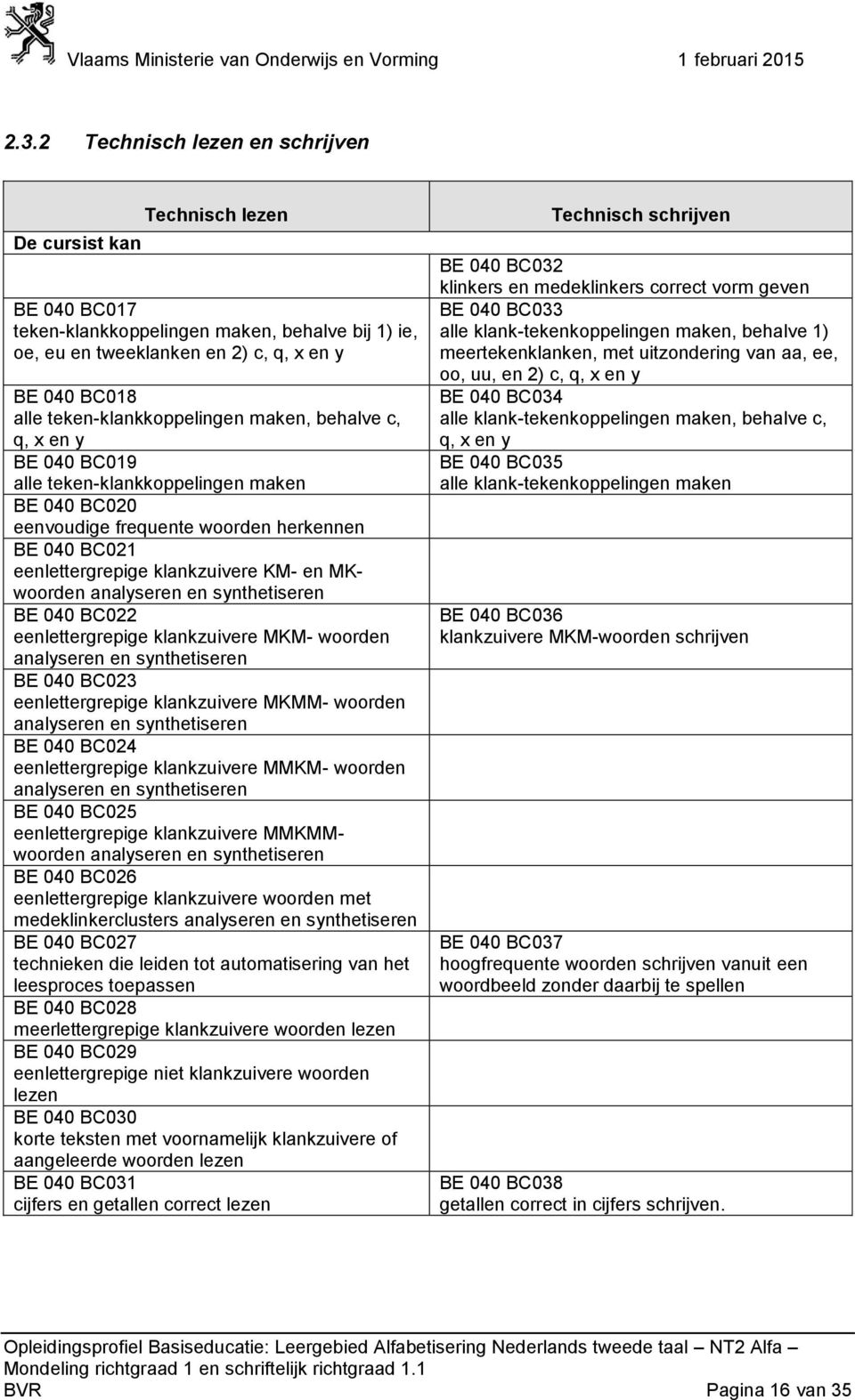 en synthetiseren BE 040 BC022 eenlettergrepige klankzuivere MKM- woorden analyseren en synthetiseren BE 040 BC023 eenlettergrepige klankzuivere MKMM- woorden analyseren en synthetiseren BE 040 BC024