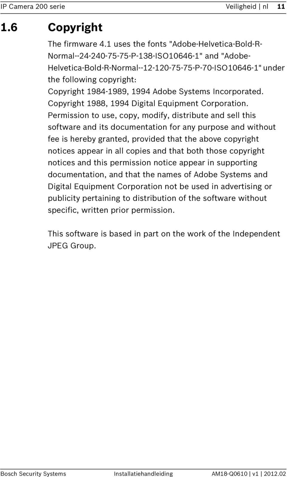 1994 Adobe Systems Incorporated. Copyright 1988, 1994 Digital Equipment Corporation.