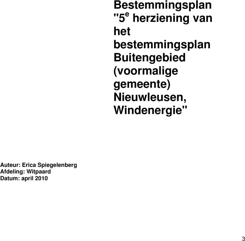 2001 gemeente) Nieuwleusen, Windenergie" BIJLAGEN