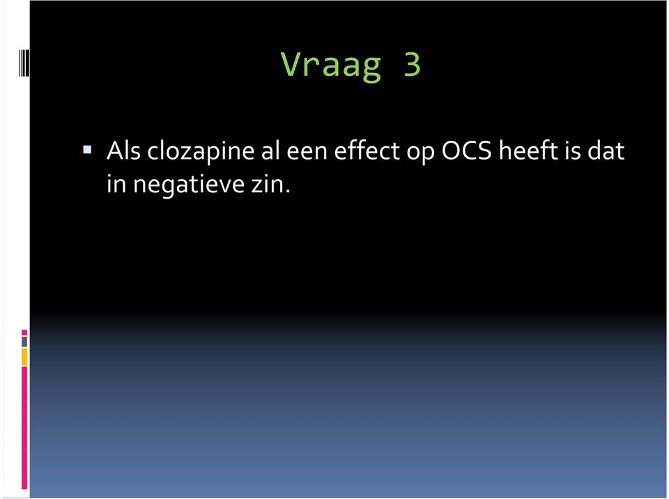 effect op OCS