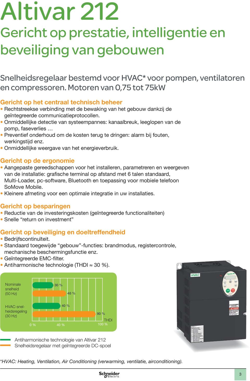 Motoren van 0, tot kw Gericht op het centraal technisch beheer Gericht op de ergonomie Gericht op besparingen Gericht op beveiliging en