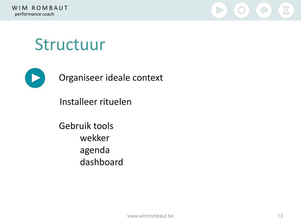 Gebruik tools wekker agenda