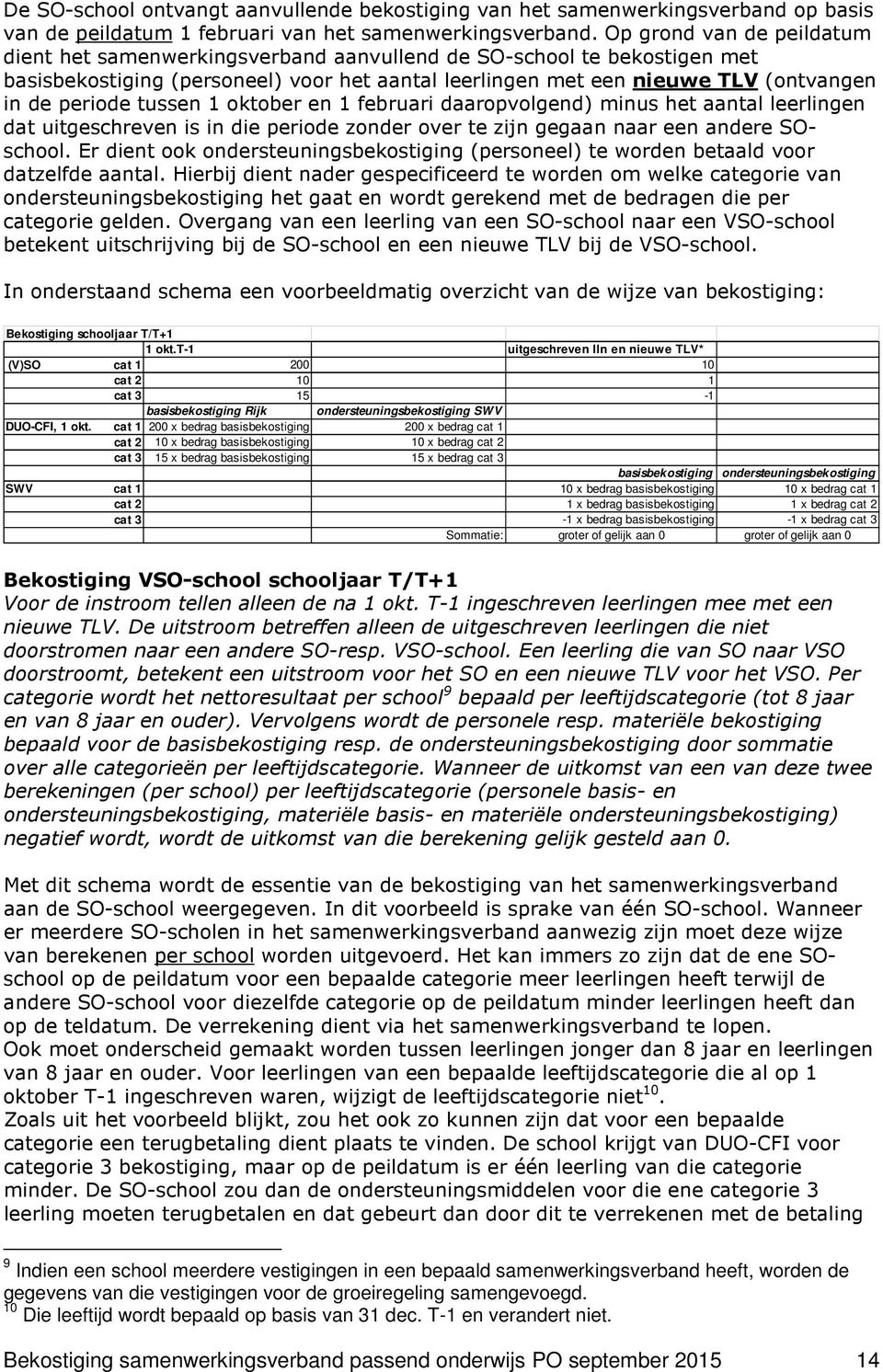 tussen 1 oktober en 1 februari daaropvolgend) minus het aantal leerlingen dat uitgeschreven is in die periode zonder over te zijn gegaan naar een andere SOschool.