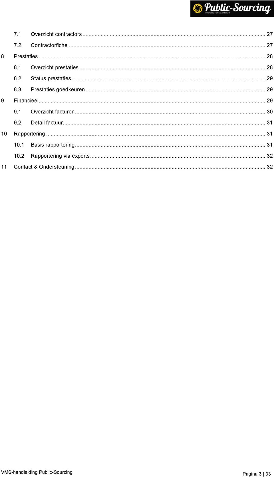 .. 30 9.2 Detail factuur... 31 10 Rapportering... 31 10.1 Basis rapportering... 31 10.2 Rapportering via exports.