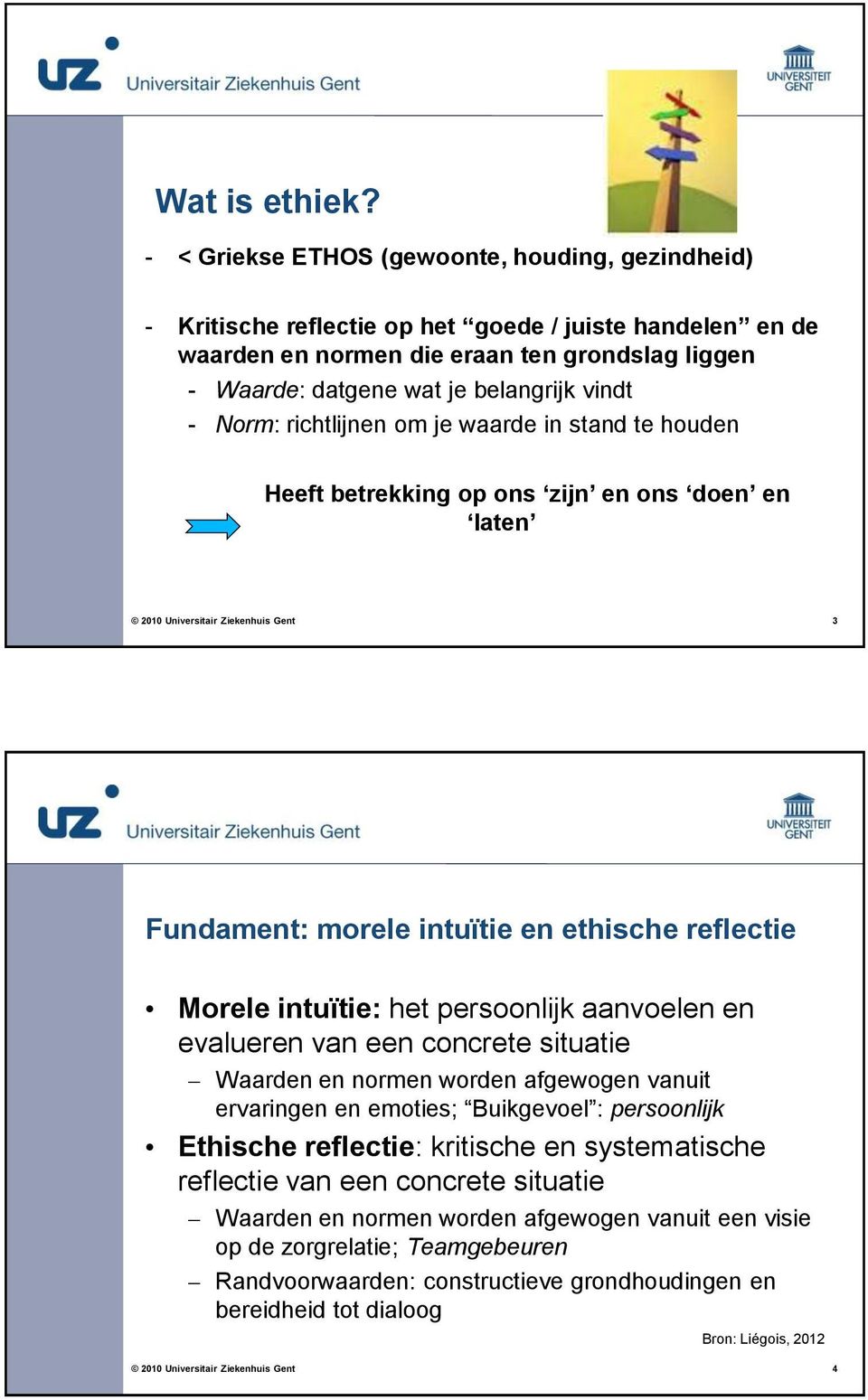 - Norm: richtlijnen om je waarde in stand te houden Heeft betrekking op ons zijn en ons doen en laten 3 Fundament: morele intuïtie en ethische reflectie Morele intuïtie: het persoonlijk aanvoelen en