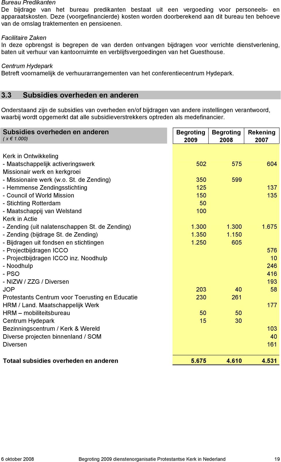 Facilitaire Zaken In deze opbrengst is begrepen de van derden ontvangen bijdragen voor verrichte dienstverlening, baten uit verhuur van kantoorruimte en verblijfsvergoedingen van het Guesthouse.