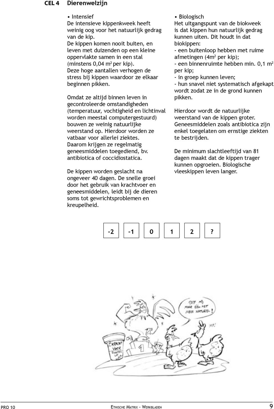 Deze hoge aantallen verhogen de stress bij kippen waardoor ze elkaar beginnen pikken.