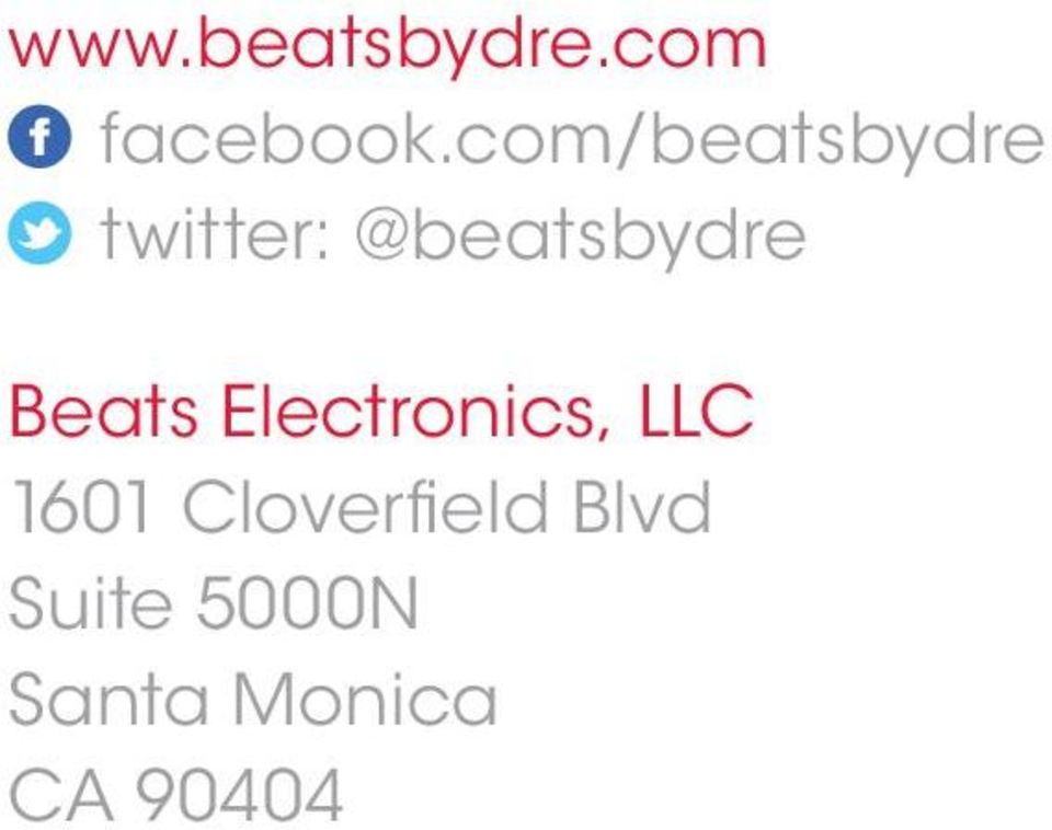 Beats Electronics, LLC 1601