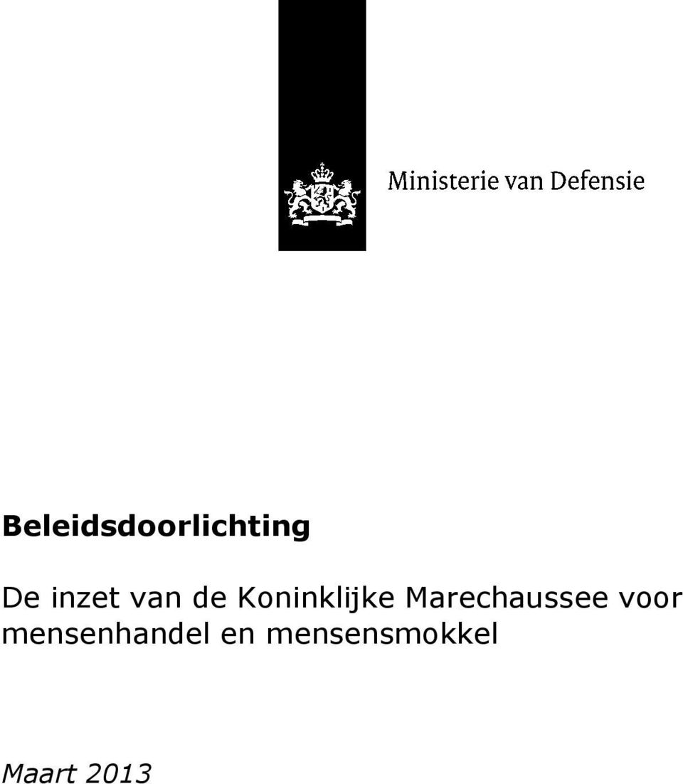 Marechaussee voor