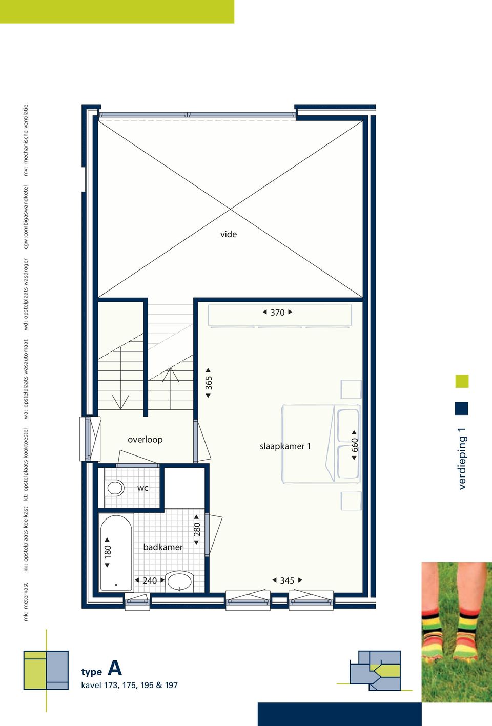 mechanische ventilatie 180 overloop wc badkamer 240 280 365 vide 370 370 660